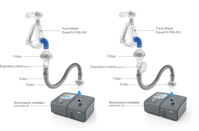 RespBuy-Byond-B30P-BIPAP-Connection-1.png Byond ResPlus B-30P BIPAP With Humidifier & Mask