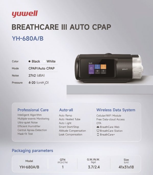 RespBuy-Yuwell-Yh-680-Cpap-4-600x688-1-1.jpeg Yuwell YH-680AB Breathcare III Auto CPAP - Best CPAP