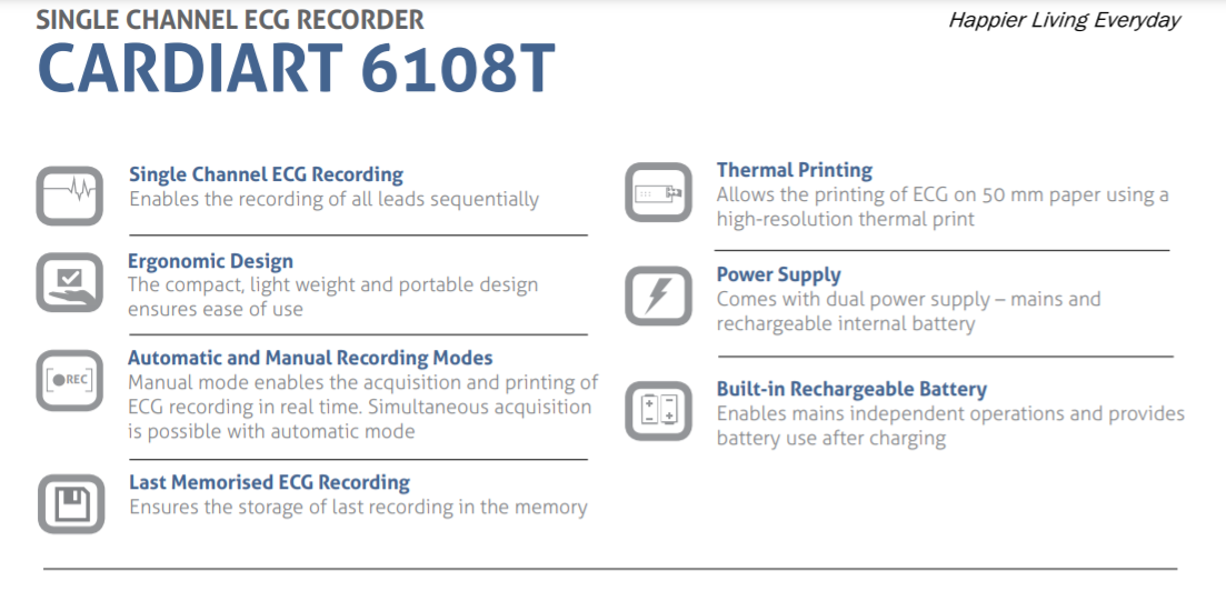 REespBuy-BPL-6108T-ECG-Machine-Features BPL 6108T Single Channel ECG Machine