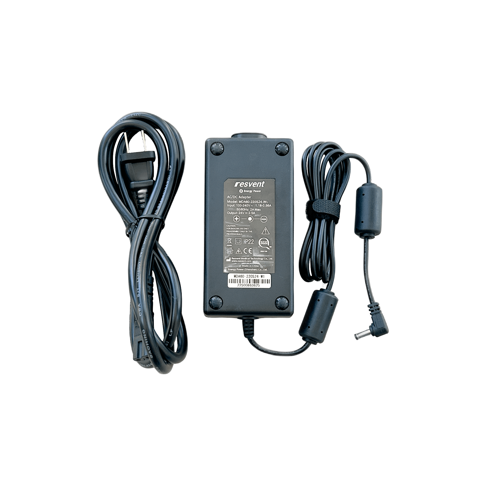 ResVent-BPL-CPAP-BIPAP-Power-Adapter-Specs Resvent CPAP BIPAP Power Adapter