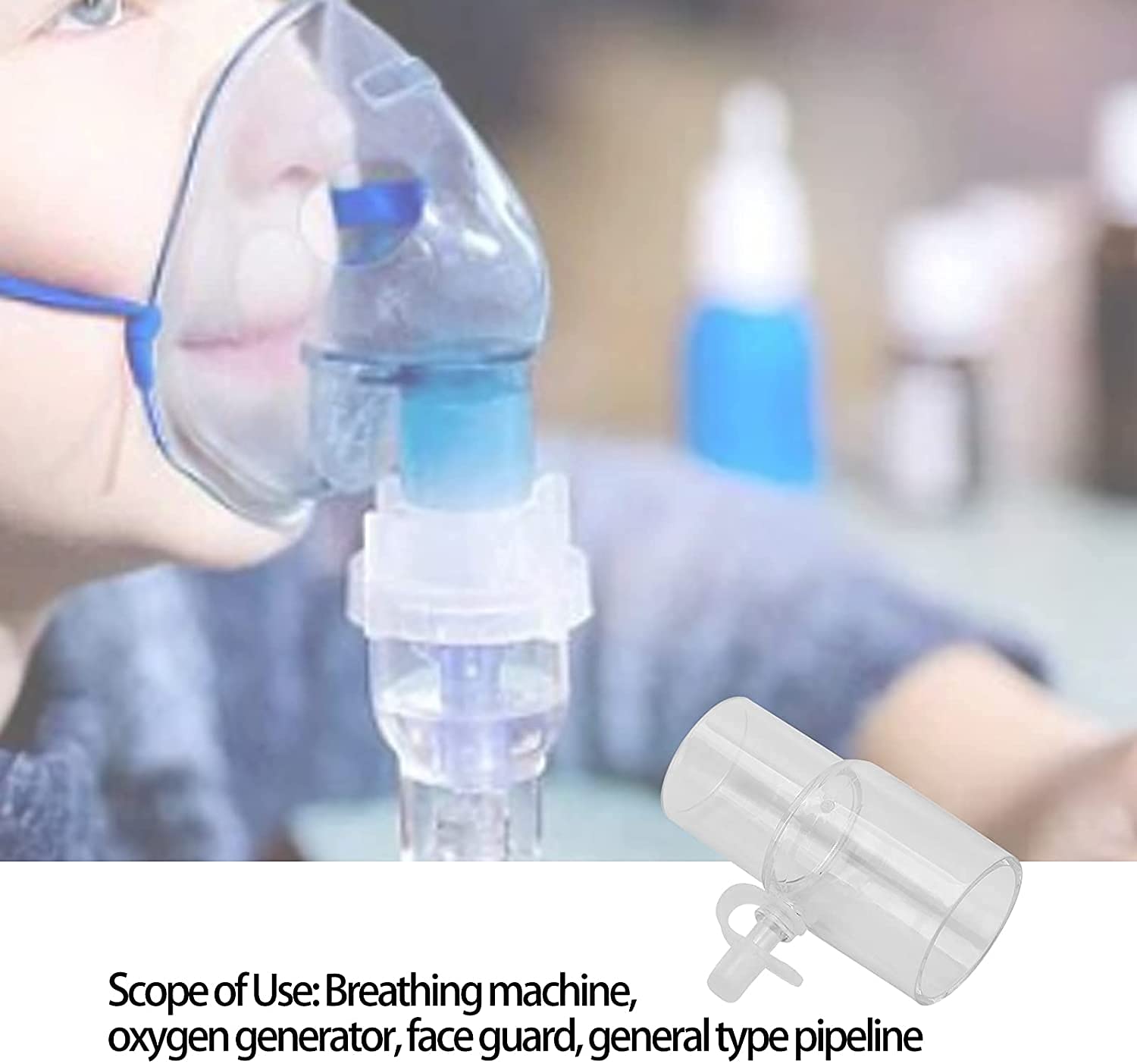 RespBuy-Oxygen-Enrich-Port-2 O2 Disposable Straight Connectors - Oxygen Enrich Port