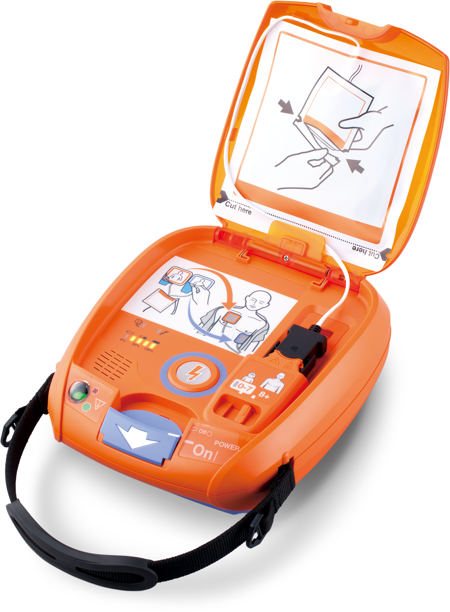 RespBuy-cardiolife-AED-3100_open Nihon Kohden Cardiolife AED-3100