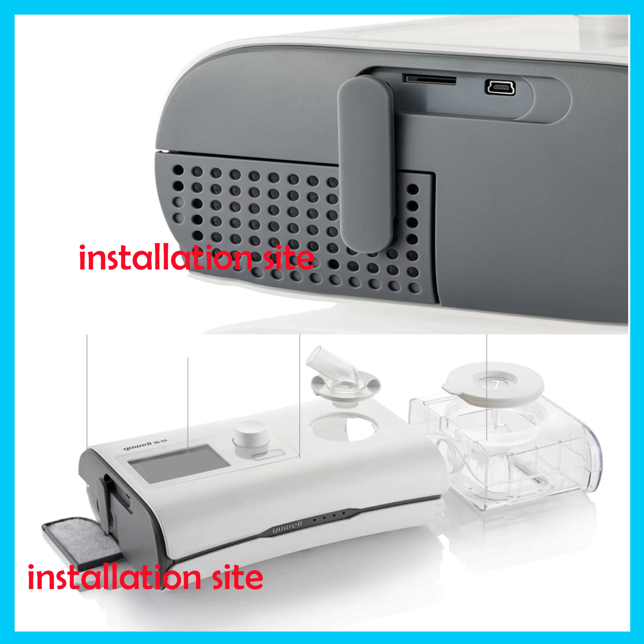 Yuwell YH 550 Filter Installation Yuwell YH-550 CPAP Filter (Pack of 2)